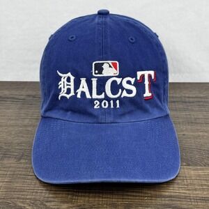 Detroit Tigers Texas Rangers Hat Cap Strap Back One Size Blue MLB Baseball